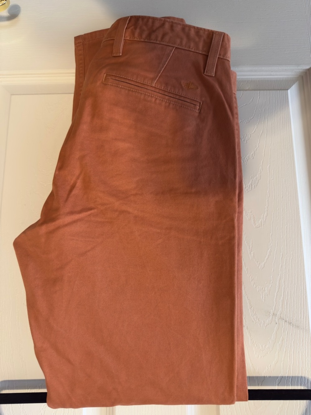 Dockers Men's Rust Orange Chinos - Straight Leg